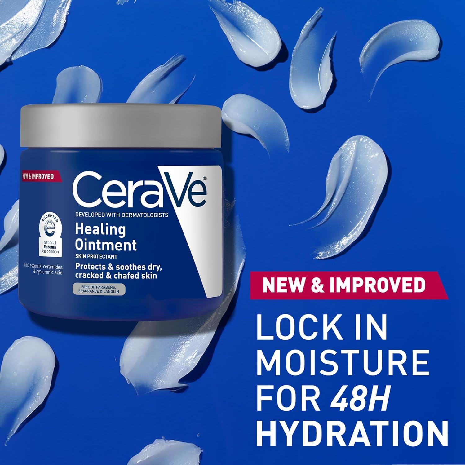 CeraVe Healing Ointment. Hyaluronic Acid Skin Protectant for Dry Skin. 12oz | Barrier Cream. Skin Care for Face & Body. Skin Barrier Repair with Ceramides & Petrolatum. Fragrance Free. Lanolin Free