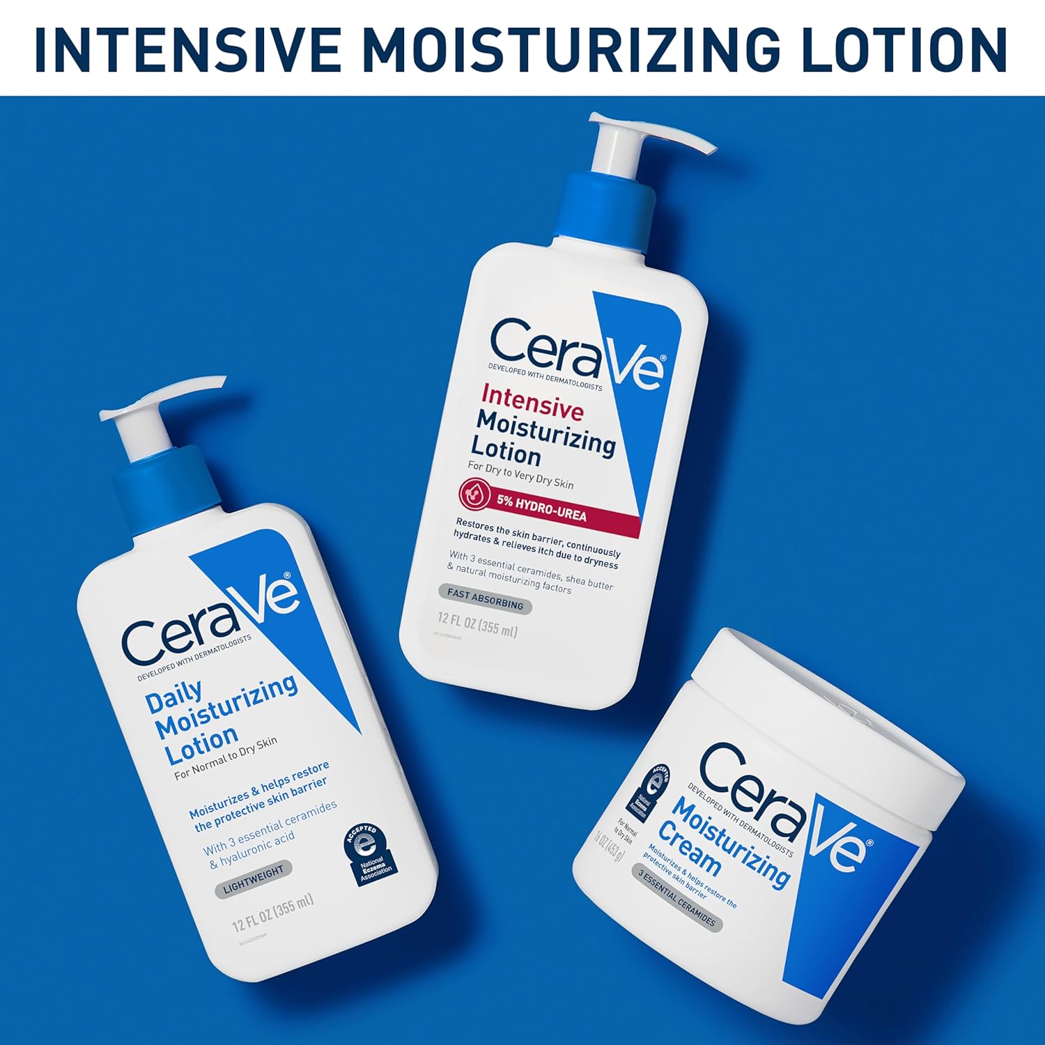 CeraVe Intensive Moisturizing Lotion. Shea Butter Body Lotion. 16oz | Skin Care. Relieves Signs Of Dry Skin with Hydro-Urea & Shea Butter In A Non-Greasy Formula For Rough. Tight and Itchy Skin