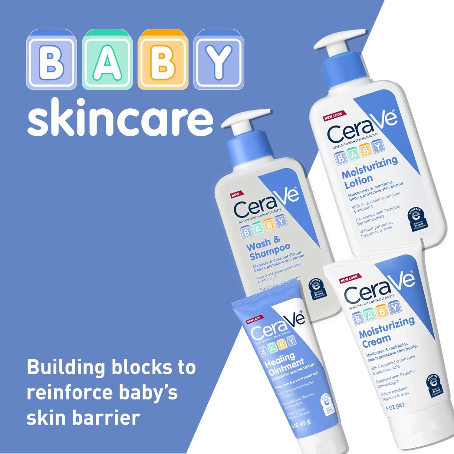 CeraVe Baby Lotion. Baby Skin Moisturizer with Vitamin E & Niacinamide.16oz | Gently Hydrates Delicate Skin with A Non-Greasy Feel. Free Of Fragrance. Dyes. Paraben & Phthalates