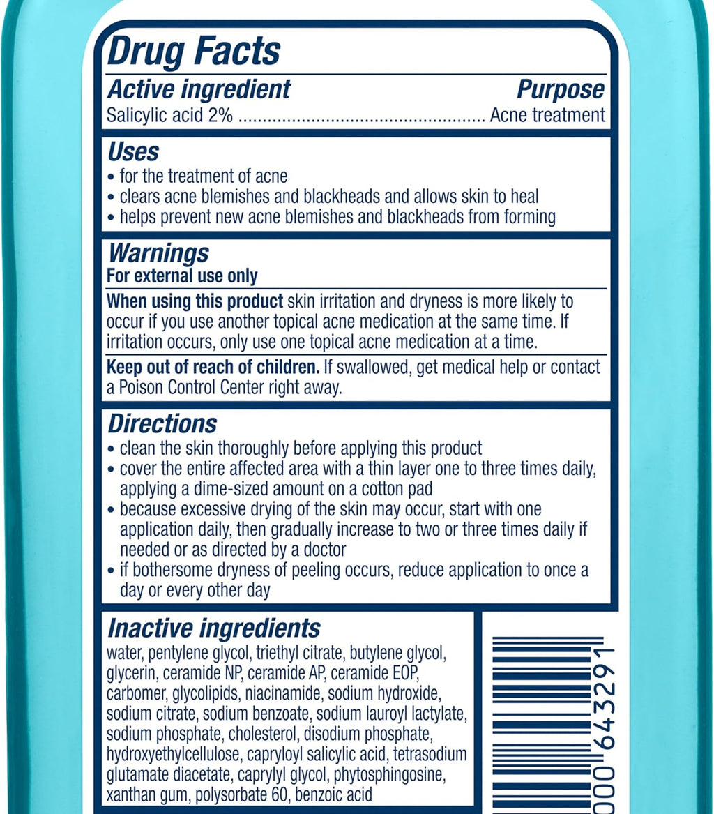 CeraVe BHA Exfoliating Facial Toner with Salicylic Acid & Niacinamide. 8oz | Hyaluronic Acid Skin Care Formula Acts As A Pore Minimizer For Face To Visibly Clear Blackheads and Smooth Texture
