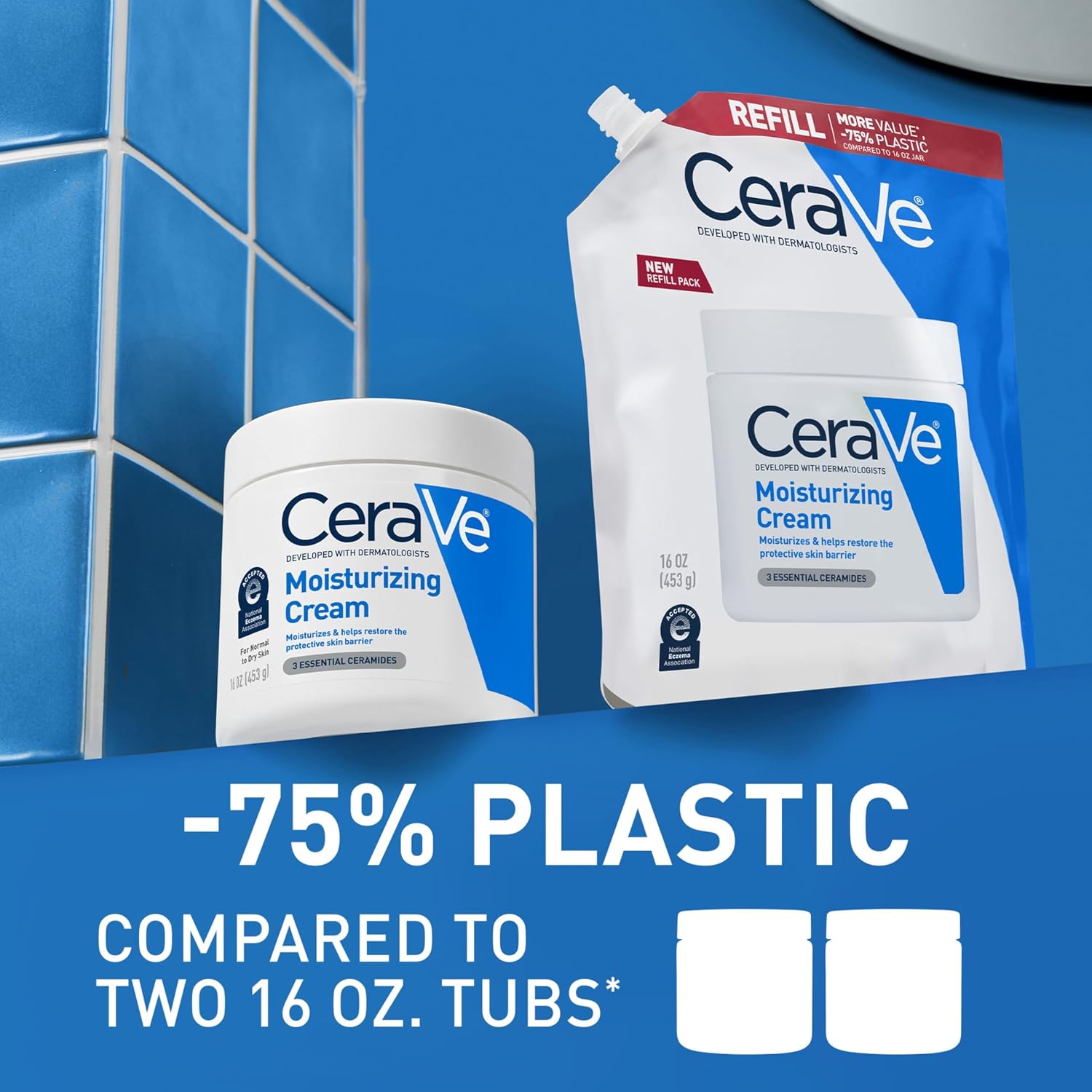 CeraVe Moisturizing Cream. Face & Body Moisturizer. Dry Skin. 16oz Refill | Skin Care with Hyaluronic Acid. Skin Barrier Repair. Ceramide Moisturizer. Fragrance Free. Non-Comedogenic. Daily Use