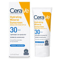 CeraVe Hydrating Mineral Sunscreen SPF 30 with Hyaluronic Acid. 2.5oz | Face Sunscreen with Zinc Oxide. Titanium Dioxide. Hyaluronic Acid. & Niacinamide For Broad Spectrum Protection