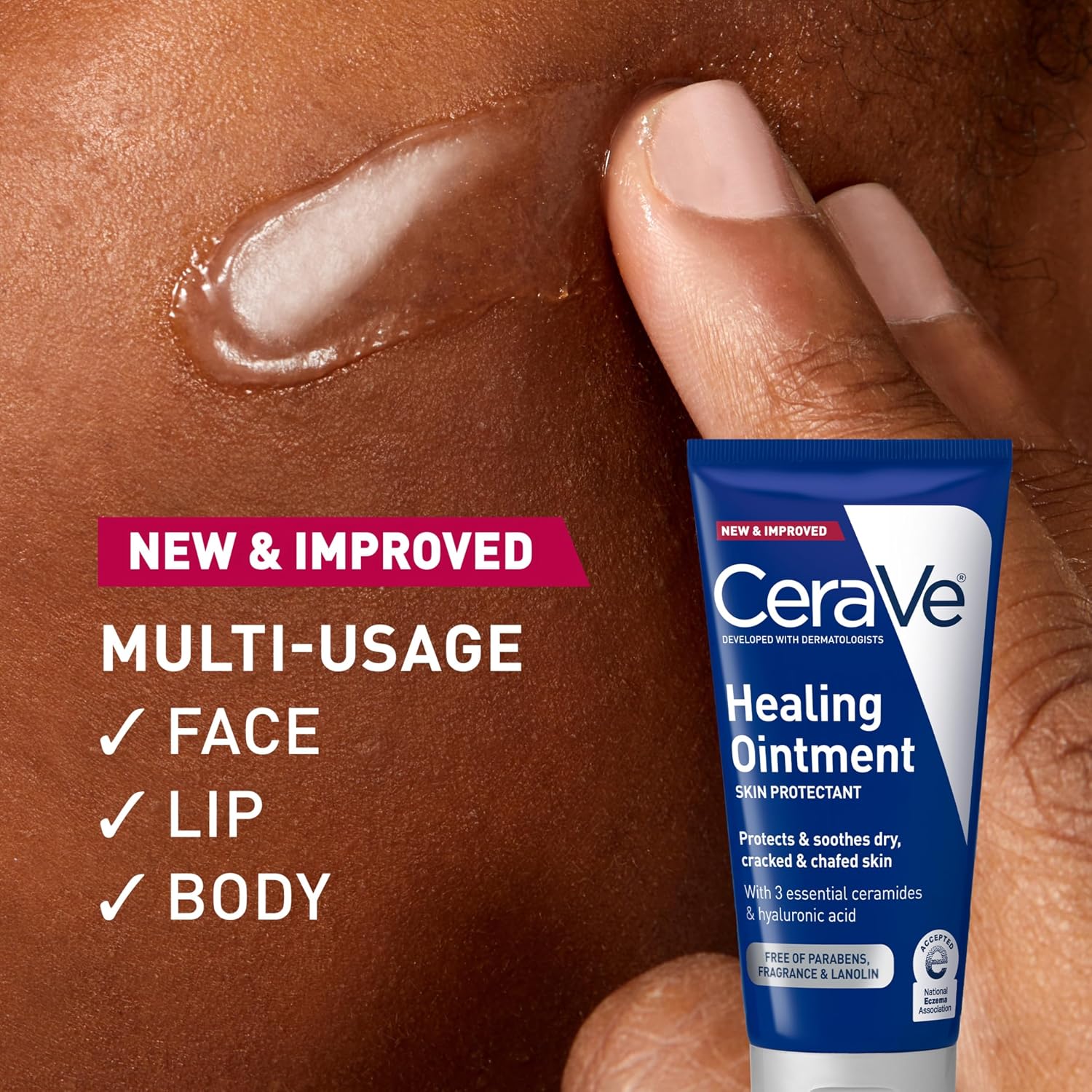 CeraVe Healing Ointment. Hyaluronic Acid Skin Protectant for Dry Skin. 5oz | Barrier Cream. Skin Care for Face & Body. Skin Barrier Repair with Ceramides & Petrolatum. Fragrance Free. Lanolin Free