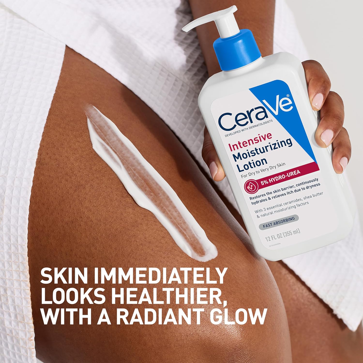 CeraVe Intensive Moisturizing Lotion. Shea Butter Body Lotion. 8oz | Relieves Signs of Extra Dry Skin with Hydro-Urea and Shea Butter In a Non-Greasy Formula For Rough. Tight and Itchy Skin